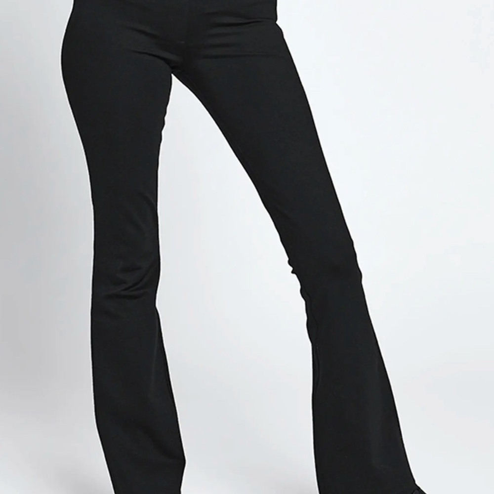 Betabrand black bootcut pants